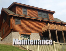  Callaway, Virginia Log Home Maintenance