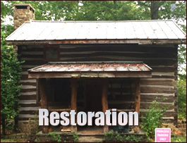 Historic Log Cabin Restoration  Callaway, Virginia